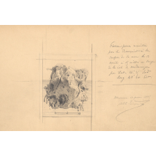 Dessin à la mine de crayon. Pierre ponce. 