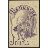 Grands magasins A la Ménagère. Jouets, étrennes 1898.