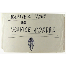 Inscrivez vous au service d'ordre.