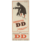 Buvard publicitaire. Chaussettes D D.