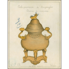Cochinchine/Dessin de mémoire : un brûle-parfum.