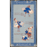 Carte réclame. Chocolat Kohler. Cadet Roussel.