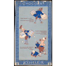 Carte réclame. Chocolat Kohler. Cadet Roussel.