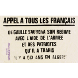 Appel à tous les Français.
