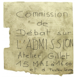 Commission de Débat sur l'admission.