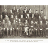 La Classe de philosophie du lycée Condorcet en 1894.