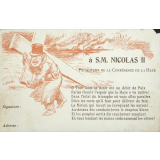 À S.M. Nicolas II Promoteur de la Conférence de la Haye.
