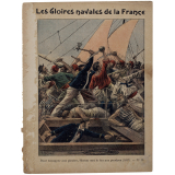 Pour échapper aux pirates, Bisson met le feu aux poudres (1827) - Les gloires navales de la France . N°15