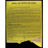 Appel au peuple de Paris.