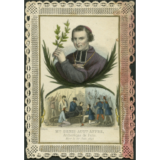 Image religieuse. Mgr Denis Augte Affre, archévêque de Paris. Mort le 27 juin 1848.