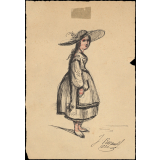 Costume de jeune fille.