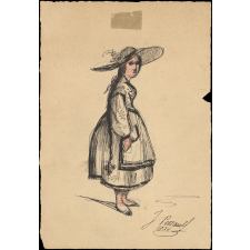 Costume de jeune fille.
