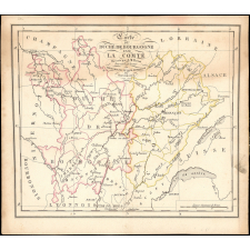 Carte du Duché de Bourgogne et de la Comté, dressée par A.M. Perrot, pour servir à la lecture de l'Histoire des Ducs de Bourgogne par Mr. de Barante.