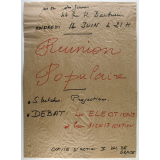 Réunion populaire.