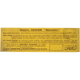 Buvard publicitaire. Buvard Canson pur chiffon. Pochette Canson Graphiques. 