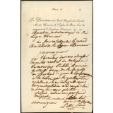 Lettre au Grand Chancelier de la Légion d'Honneur. 