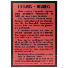 Etudiants - Ouvriers - Pour l'autogestion des Universités et des usines.