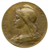 Médaille d'accessit au Concours Général à l'effigie de Marianne. 