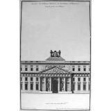 Modèles de Collèges, Palestres, ou Académie, et Bourses. Façade pour un Collège.