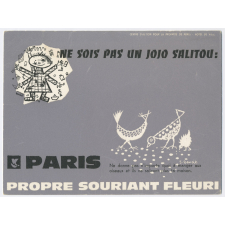 Buvard publicitaire. Ne sois pas un jojo salitou. Ne donne pas n'importe quoi à manger aux oiseaux.