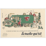 Buvard publicitaire. La vache qui rit. Le routier. 