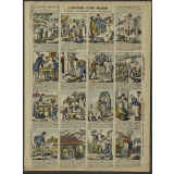 L'Histoire d'une maison. 1re feuille : les Matériaux de la Construction