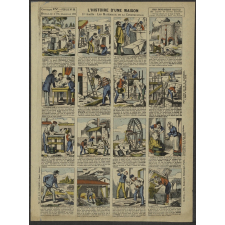 L'Histoire d'une maison. 1re feuille : les Matériaux de la Construction