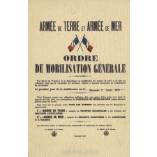 Ordre de mobilisation générale.