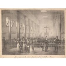 Vue intérieure de la classe élémentaire de l'Institution Morin.
