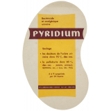 Buvard publicitaire. Pyridium. Bactéricide et analgésique urinaire.