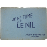 Buvard publicitaire. Je ne fume que Le Nil.