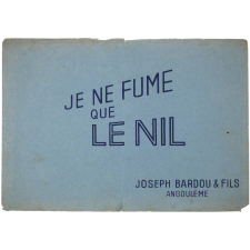 Buvard publicitaire. Je ne fume que Le Nil.