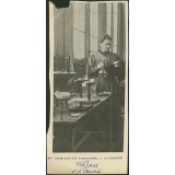 Mme Curie dans son laboratoire, à la Sorbonne.
