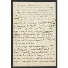 Lettre de Tocqueville à un libraire. 