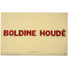 Buvard publicitaire. Boldine Houdé.