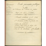 Cahier de roulement / Ecole primaire publique de filles de l'Avenue du Palais de Justice - Ajaccio.