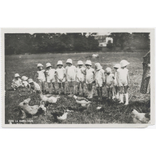 Pantin - Ecole Maternelle de plein Air (1923 - 1931) - Dans la basse-cour.