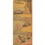 Les Fables de La Fontaine en action. Série2, Tableau 8 - Le lièvre et la tortue.