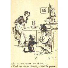 Encore du sucre au chien !… - C'est pas sa faute, si c'est la guerre.