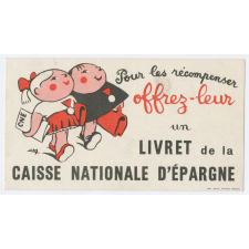 Buvard publicitaire. Caisse Nationale d'Épargne.