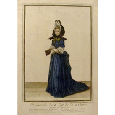 Demoiselle de St-Cyr de la 2e classe, portant le ruban jaune