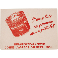 Buvard publicitaire. Cromafroi E.B.A. Métallisation à froid.
