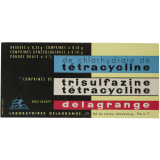 Buvard publicitaire. Chlorhydrate de tétracycline Delagrange.