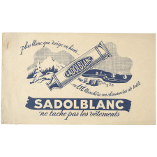 Buvard publicitaire. Sadolblanc.