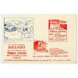 Buvard publicitaire. Emile Leleu. Il est toujours maître de sa vitesse.
