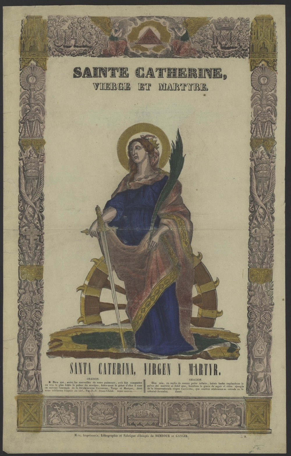 Sainte Catherine, vierge et martyre - Santa Caterina, virgen y martyr.