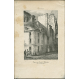 Paris historique de Charles Nodier. Ancienne Ecole de Médecine (Rue de la Bucherie).