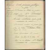 Cahier journalier / Ecole primaire publique de filles de l'Avenue du Palais de Justice - Ajaccio.