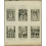 Planche d'images de communion. Précieux souvenir si vous êtes fidèle. 