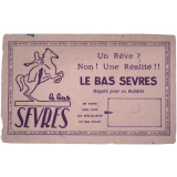 Buvard publicitaire. Le Bas Sevres.